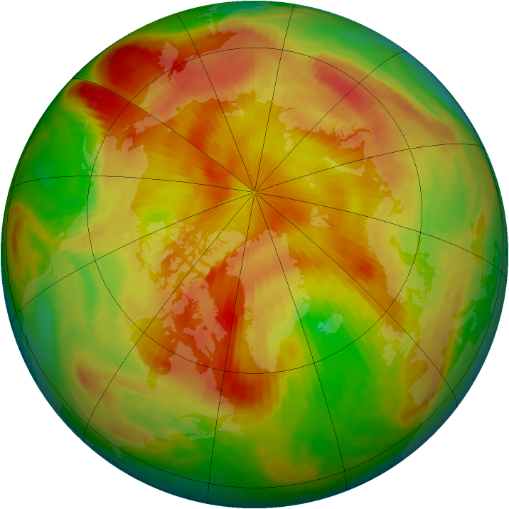 Arctic ozone map for 02 May 1998